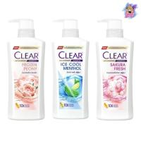 ราคา (1 ขวด) Clear Anti Dandruff Shampoo 400ml เคลียร์ แชมพูขจัดรังแค สูตร Ice Cool Menthol / Peony / Sakura Fresh (29424147167)