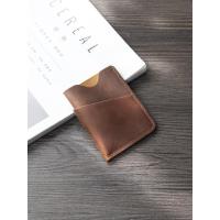 ราคา หนังม้าบ้ามินิวรรณกรรมผู้ถือบัตรย้อนยุคกระเป๋าใส่เหรียญหนังแท้ชั้นแรกหนังวัวที่เรียบง่ายแฮนด์เมดธนาคารบัตรกระเป๋าเหรียญ (28244828839)