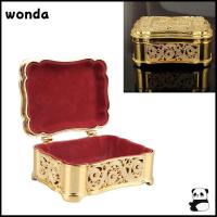 ราคา WONDA หีบสมบัติขนาดเล็ก,โลหะผสมวินเทจโลหะกล่องเครื่องประดับ,กล่องตกแต่งเงินทอง Trinket Organizer สําหรับแหวน (49416396556)