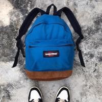 ราคา EASTPAK กระเป๋าเป้วินเทจ made in USA mix Leather ORIGINAL | กระเป๋าเป้นักเรียนชายและหญิงแบรนด์ (55814715919)