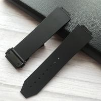 ราคา สายซิลิโคนเหมาะสําหรับ HUBLOT HUBLOT ระเบิดยางนุ่มสีดําสายนาฬิกาผู้ชาย 25 * 17 มม. (41633031941)