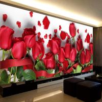 ราคา DIY เพชรจิตรกรรมเพชรทรงกลมเต็มรูปแบบ เย็บปักถักร้อย,ทิวทัศน์ดอกกุหลาบสีแดง,ภาพวาดลูกปัด (47863718759)