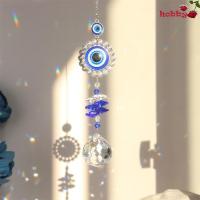 ราคา HOBBY Devil Eye Suncatcher, คริสตัลบอล Rainbow Maker แขวนคริสตัลตกแต่ง, ตกแต่งสวน Rhinestone เครื่องประดับผีเสื้อแสงแดด Catcher สวนกลางแจ้ง (56015572643)