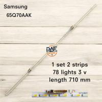 ราคา #ซัมซุง Samsung หลอดเเบล็คไลท์ทีวีซัมซุง Backlight TV รุ่น QA65Q70AAK 1 set 2 เส้น 78 LED 3V ยาว 710mm (40508415928)
