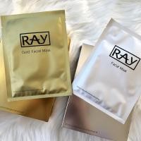 ราคา RAY Gold Facial Mask มาส์กหน้า 2สูตร (1กล่อง10แผ่น) EXP2028 (20771580088)