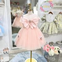 ราคา Tชุดราตรีเด็ก*หน้าร้านอยู่รัชดา ลองได้ถ่ายรูปจากของจริง*W18499 สีโอรส เปิดไหล่โบว์หน้าคลุมแขน กระโปรงสั้น (23567938259)