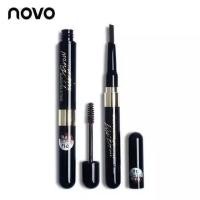 ราคา พร้อมส่งค่ะ ***ราคาเซลล์ไม่มีกล่อง*** Novo Eye Brow Girl's Favorite 2 in1 ดินสอเขียนคิ้วเจล 3D No.5032 (29693178945)
