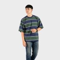 ราคา PHOPPHIESS เสื้อยืด Oversize Stripe 24s เสื้อยืดโอเวอร์ไซส์ลายทางสีกรมท่า-เขียว (54014870886)