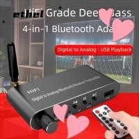 ราคา ETHEL Digital Optical to 3.5 mm, พร้อม Bluetooth 5.1 Receiver Aluminium Alloy Digital to Analog Audio Converter, 4 in 1 พร้อม Remote Coax to Analog L/R RCA 3.5 mm. (26895533208)
