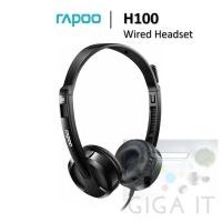 ราคา Rapoo H100 Headset (Wired Stereo Headset 3.5 mm., Black) ประกันศูนย์ Rapoo 2 ปี (28151819436)