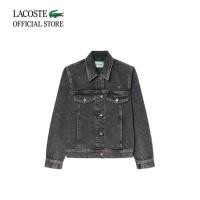 ราคา LACOSTE เสื้อแจ็กเก็ตผู้หญิง COTTON DENIM JACKET รุ่น BF6813 - DARK GREY (46767038379)