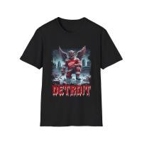 ราคา Wings Of Fear - เสื้อยืด Detroit Red Wings Horror Mashup (57113313128)