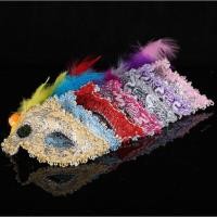 ราคา Venetian Carnival Feather หน้ากากหน้ากากฮาโลวีน Masquerade Retro Eye Mask Props เทศกาลแฟนซี (53210098089)