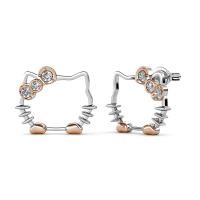 ราคา KRYSTAL COUTURE Hello Kitty Dual Tone ต่างหูประดับด้วยคริสตัล SWAROVSKI (19080128295)
