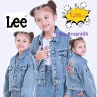 ราคา LEE KIDS แท้ 100% ขายชน shop เสื้อแจ๊คเก็ตเด็กผู้หญิง OVERSIZE FIT รุ่น LK K1028001 สียีนส์ ราคาเต็ม 2190 บาท (23400935424)