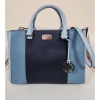 ราคา กระเป๋า MICHAEL KORS แท้มือสอง MICHAEL KORS 2 WAY Bag Navy x Blue (26695341731)