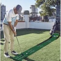 ราคา ISRI Golf Putting อุปกรณ์ฝึกซ้อมกอล์ฟอุปกรณ์ฝึกซ้อมในร่มและกลางแจ้ง Putting Practice Mat ผ้าห่มกํามะหยี่ชุดเทรนเนอร์เป็นของขวัญ (48415804576)