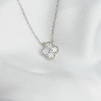 ราคา Relaya สร้อยคอพร้อมจี้ฝังเพชรโมอีส 1.2 ct เงินแท้ 925 ชุบทองคำขาว 18k (24422543347)