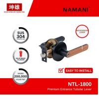 ราคา NAMANI Premium Tubular Lever NTL-1800 Entrance Square Tubular Lock พร้อม Woodgrain Finishing Lever (56465068202)