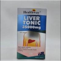 ราคา Healthway Liver tonic 35000mg. บำรุงตับ ดีท็อกซ์ตับ 100 เม็ด (22047294339)