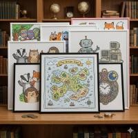 ราคา กรอบรูปขนาด 30x30 cm., 30x40cm., 50x50cm., 59.4x42 cm กรอบรูปมินิมอล เลือกได้หลายขนาดและ 2 เฉดสี (ดำ/ขาว) (44431464281)