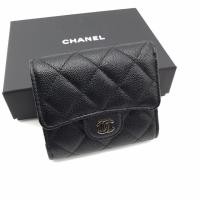 ราคา Chanel Pocket Wallet Black Caviar GHW Holo 29 (6439561520)