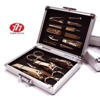 ราคา Three Seven 777 TS-16000 ชุดกรรไกรตัดเล็บสีทอง, ชุดทําเล็บมือและเล็บเท้าสแตนเลส (42178086357)