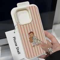 ราคา สําหรับiPhone 11 16 15 Pro 17 Max 16e 14 11 12 13 15 Pro XR XS Max X 7 8 Plus SE2022 สีชมพูลายสัตว์น่ารักลิงLicheรูปแบบซิลิโคนClear Cover (48552203519)