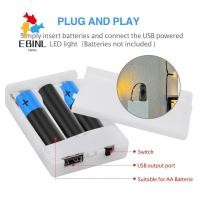 ราคา แหล่งจ่ายไฟ EBINL, ชุดแบตเตอรี่ USB เอาต์พุต 5V ติดทนนาน, แบตเตอรี่ AA แบบพกพา Universal ไฟ LED อะแดปเตอร์ตกแต่งงานปาร์ตี้ (50614179649)