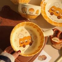ราคา 吐司小巴陶瓷餐具一人食汤碗泡面碗螺蛳粉碗把手碗可进微波炉釉下20260723 Toast Mini Ceramic Tableware for Single Person, Soup Bowl, Instant Noodle Bowl, Snail Noodle Bowl with Handle, Microwave Safe, Underglaze 20260723 (54614614386)