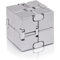 ราคา Fidget Cube Metal Infinity Cube สําหรับความเครียดบรรเทาและความวิตกกังวล/ADHD | ของเล่นนิ้วอยู่ไม่สุขของขวัญประสาทสัมผัสที่ทนทานเป็นพิเศษสําหรับผู้ใหญ่และเด็กวัยรุ่น (48116185129)