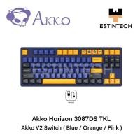 ราคา Keyboard (คีย์บอร์ด) Akko Horizon 3087DS TKL Akko V2 Switch (Blue/Orange/Pink) ของใหม่ประกัน 1ปี (17760202756)