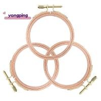 ราคา 3แพ็ค3นิ้วเย็บปักถักร้อยห่วงห่วงเย็บปักถักร้อยขนาดเล็กทําจากไม้บีชสําหรับงานฝีมือแหวนไม้ (45265246175)