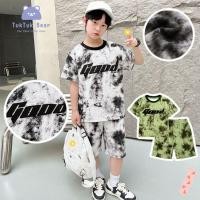 ราคา ชุดเสื้อยืดมัดย้อมเด็ก ชุดเสื้อยืดลายพิมพ์เด็ก ลายมัดย้อม ลายพิมพ์เด็ก สีสันสดใส (46464043605)