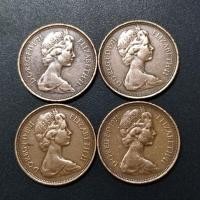 ราคา UK Queen Elizabeth II 2 New Pence 1971 ( X4) (52061461279)