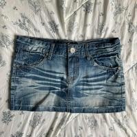 ราคา ส่งต่อกระโปรงยีนส์เอวต่ำ 29-30 ยาว10 (29885656228)