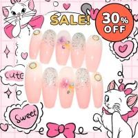 ราคา ถูกและดี ส่งไวมาก เล็บเจล เล็บปลอม ลายน่ารัก ติดง่าย พร้อมส่ง เล็บเพ้น เล็บเจล (ลายชมพูนม) (27569321399)