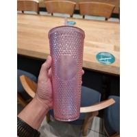 ราคา Starbucks Bling Glittering Pink Coldcup 24Oz แก้วหนามสตาร์บัค สีชมพูเป็นประกาย ขนาด 24 ออนซ์ (12750807869)