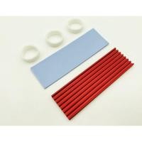 ราคา (Red) Cooler Heatsink Heat Dissipation Aluminum Radiator M.2 Cooling Cooler Heat Sink Thermal Pads for M.2 SSD (2057439109)