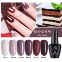 ราคา สีเจล As 15ml.โทนม่วง-น้ำตาล MQ 01-06สี (2405105485)