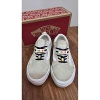 ราคา VANS Kids Old Skool Elastic Lace White Shoes (PRELOVED) Kids Size 27.5 / VANS Classic White Sneakers Slip On / ครบกล่องเดิม / 100% ORIGINAL VANS รองเท้าเด็ก / unisex Slip On รองเท้าเด็ก (45252191144)