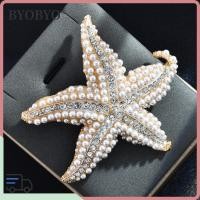 ราคา BYOBYO ชุดเพชรปลาดาวเข็มกลัด,คริสตัลประณีตประกาย Rhinestone ปลาดาวเข็มกลัด, Seastar Elegant Vintage ส่วนบุคคลเข็มกลัดอุปกรณ์เสริมผู้หญิง (50516501601)