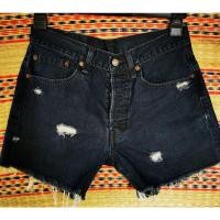 ราคา กางเกงยีนส์Levi's 501 สีเข้ม ตัดแต่งขาสั้น#มือสอง (12377015911)