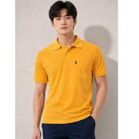 ราคา เสื้อโปโล หญิงและชาย สีเหลืองทอง 44 (ตรากวางแท้) By Geeko (45051984177)