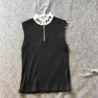 ราคา เสื้อแขนกุด สีดำ cps chaps size s มือสอง (6942376346)
