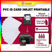 ราคา Inkjet PVC ID Card 0.76 สีขาว เกรด A ขนาด 8.6 x 5.4 ซม. (กระดาษบัตรประจําตัว PVC Inkjet Printable Tray ID Card L805. T60, L850, R230 ) ( รองรับ epson original 673 /สีย้อม/เม็ดสี/หมึกกระดาษอาร์ต) (4318