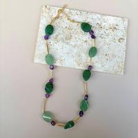 ราคา สร้อยคอหินสีเขียว Malachite Whisper Necklace สร้อยคอแฟชั่น Everydaylook (51560856528)
