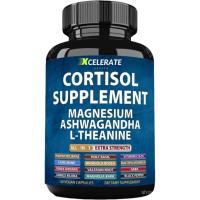 ราคา Cortisol แคปซูลแมกนีเซียม , สิงโตมาเน่, กะเพรา, Ginkgo Biloba, Rhodiola Rosea Bacopa Mononiri GABA, Panax Ginseng Valerian Root Magnolia Bark All-in-1 อาหารเสริม (47214492590)