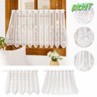 ราคา PICKITH ผ้าม่านลูกไม้สีขาว, เย็บปักถักร้อยดอกไม้สองชั้นผ้าม่านลูกไม้สั้น, ผีเสื้อพิมพ์ภาษาฝรั่งเศสคําสไตล์ Pastoral ผ้าม่านครึ่งผ้าตกแต่งบ้าน (54514827147)