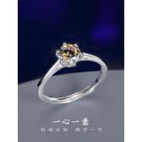 ราคา 999 แหวนเพชรเงินแท้แหวนเพชรจําลองหญิงชายข้อเสนอแต่งงานคู่หนึ่งกะรัต มอยซาไนต์ แหวนคู่แหวนแต่งงาน (51916481335)